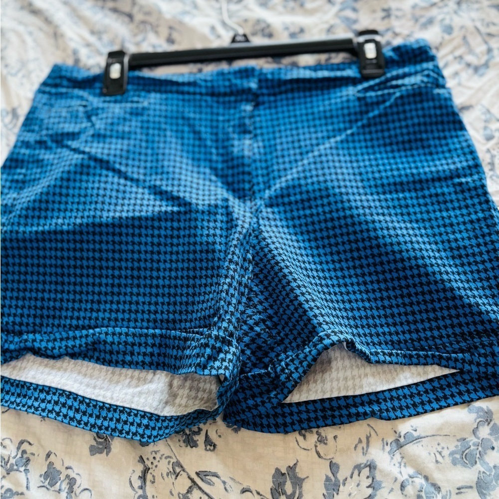 Soho Women's Athletic Shorts - Blue and Black